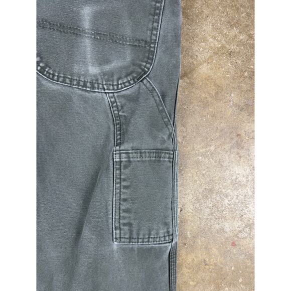 Dickies Carpenter Pants Men’s 40x32 Green Relaxed Fit Utility Workwear - Picture 6 of 12